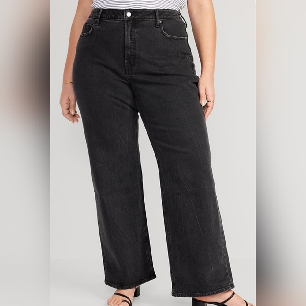OLD NAVY High Waisted Wide Leg Jeans